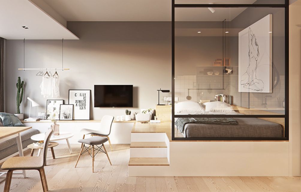 Cho thuê căn hộ Studio The London Vinhomes Ocean Park Gia Lâm, full nội thất hiện đại